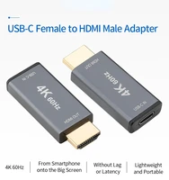 new ideas 4k 60hz usb type c female to hdmi compatible male adapter converter for new macbook promac airchromebook pixel