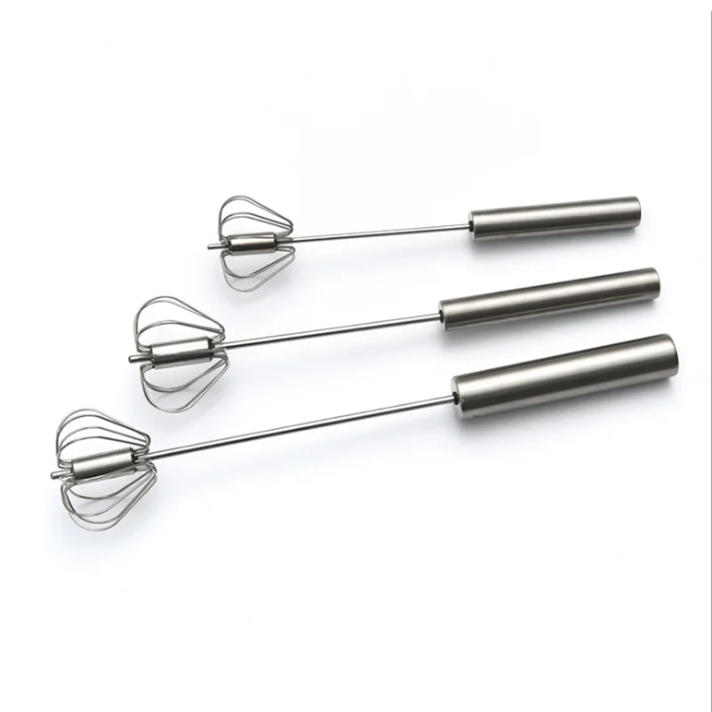 Миксер для яиц ручной самоповорачивающийся кухонный аксессуар из нержавеющей