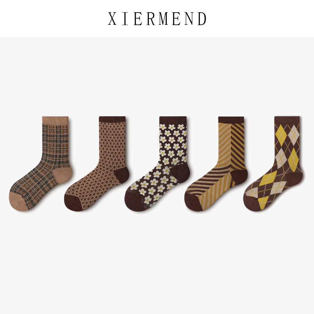 

10 pieces = 5 paris Socks in female tide ins spring institute FengRi British port agitation restoring ancient ways