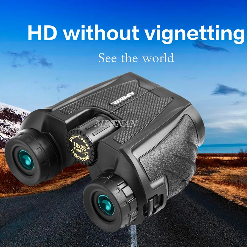 

10X25 HD powerful binoculars high-power telescope BAK4 prism FMC optical coating for hunting sports outdoor camping travel