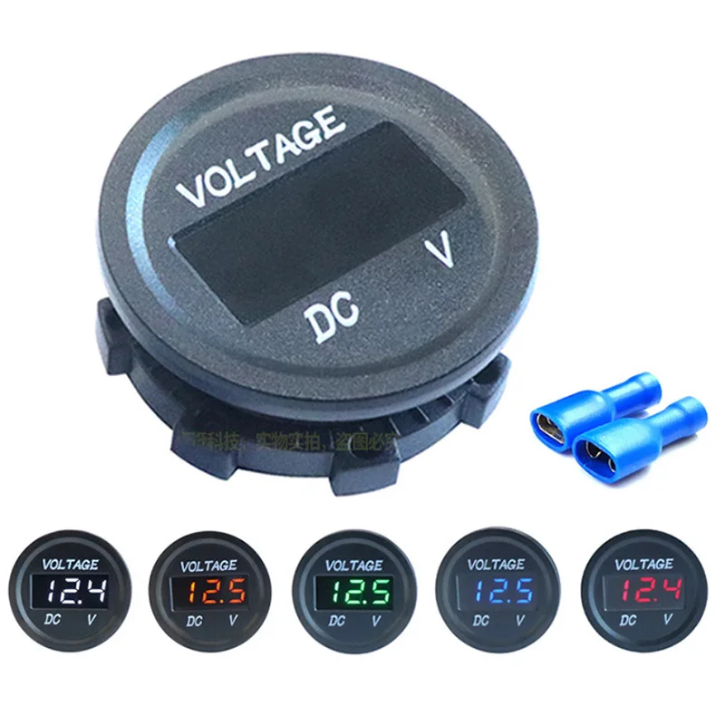 1 шт. водонепроницаемый Вольтметр постоянного тока с цифровым дисплеем 12 В |