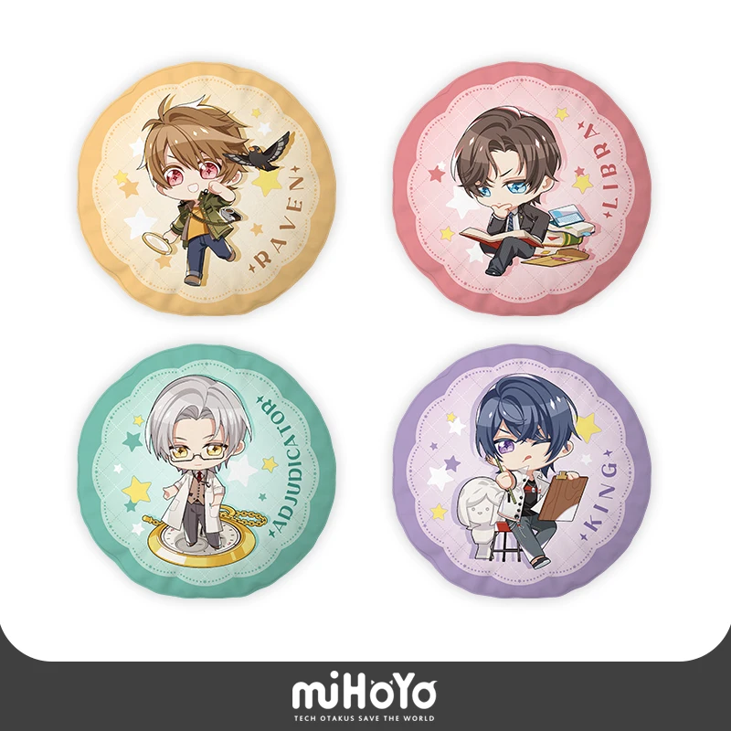 

Anime Tears of Themis Vilhelm Libra Marius Raven Round Soft Plush Doll Stuffed Toys Cartoon Throw Pillow Props Cushion Gifts