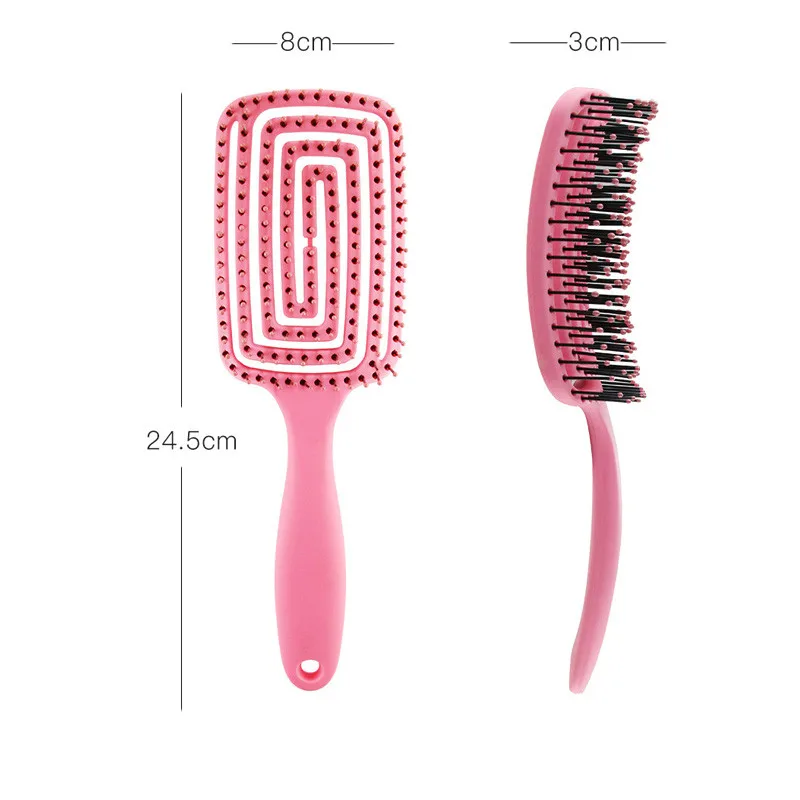 Hair Detangling Comb Anti-Static Scalp Massage Wet Dry Combs For Women Professional Salon Home Use Hairdressing Brush | Красота и