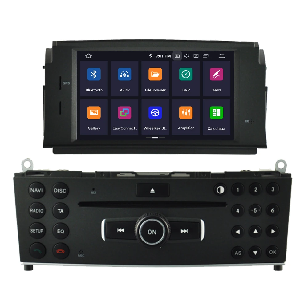 Автомобильный мультимедийный плеер на Android для Mercedes Benz C Class W204 C180 C200 C220 C230 C240 C250 C280