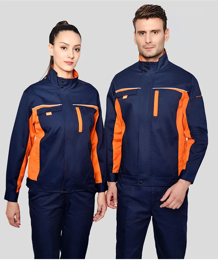 

Spring Autumn Moisture Wicking Men Women Working Coveralls Machine Auto Repairmen Workshop COverall Wear Resistant Uniform S-5XL