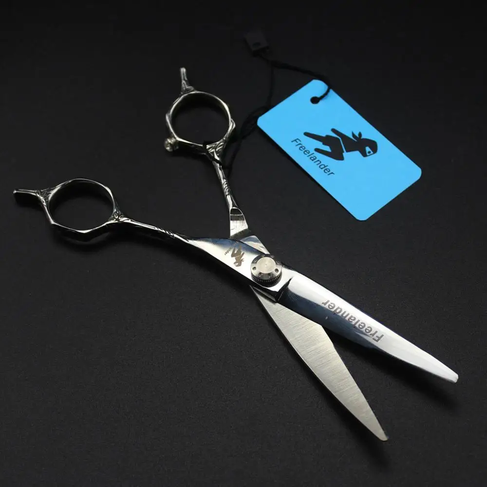 6 0 дюймовые японские ножницы Freelander для филировки изогнутые ножницы|Ножницы