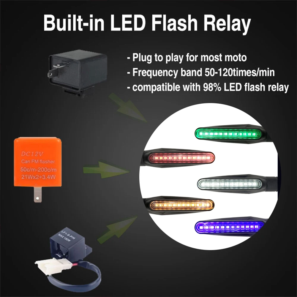 Универсальный светодиодный указатель поворота для мотоцикла фонарь Ducati 400 620 695 696