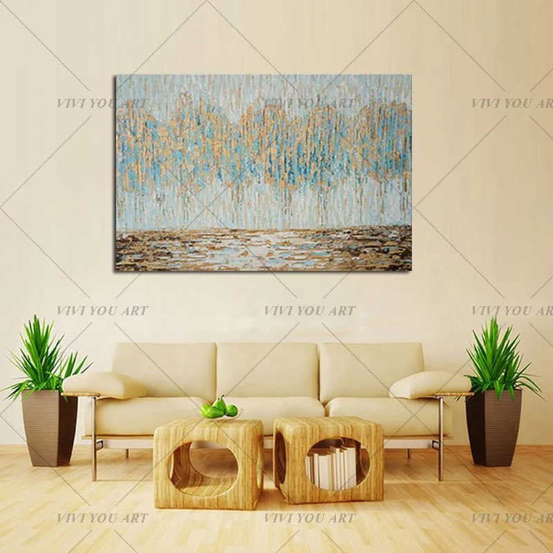 Топ Ручная роспись Современная Абстрактная масляная живопись на холсте работа