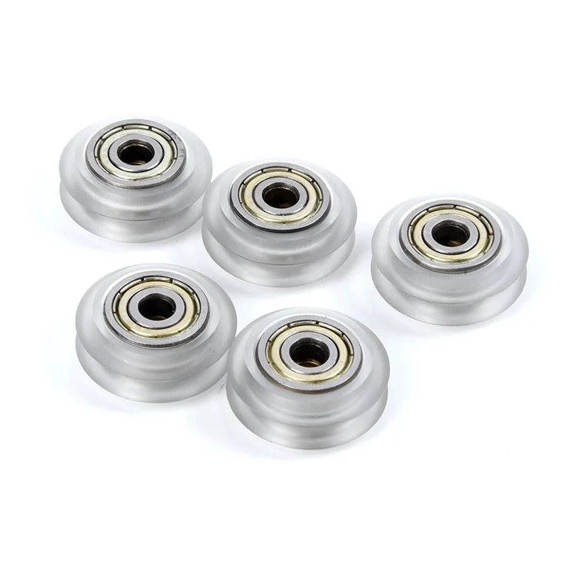 Прозрачный V-образными пазами шкив Поликарбонат Пластик линейный подшипник для