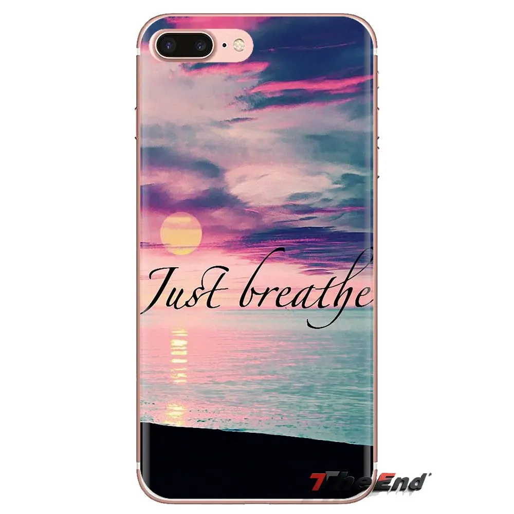 Чехол из ТПУ с Just Breathe все это понравится изо всех сил для huawei G7 G8 P7 P8 P9 Lite Honor 4C 5X 5C 6X