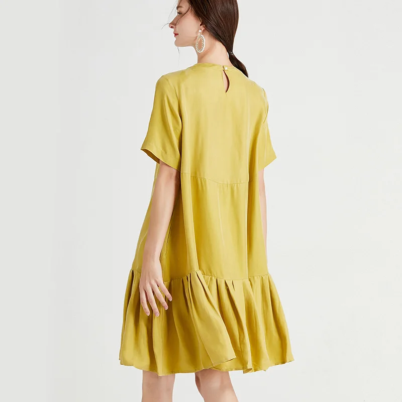 Vestido holgado informal de manga corta para mujer, ropa para fiesta bohemia, trabajo, playa, 4XL, verano, 2021