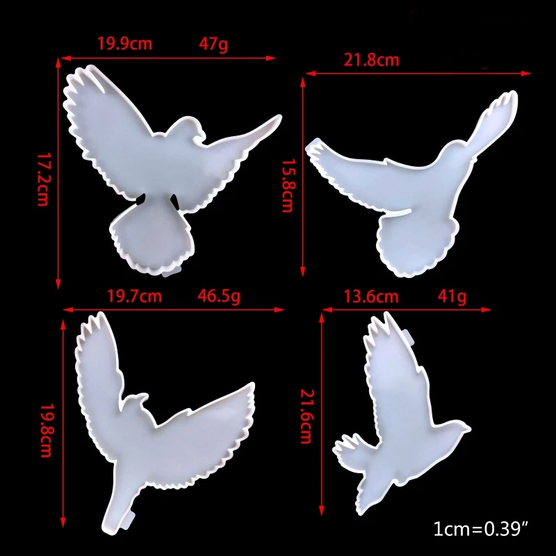 4 шт./1 шт. силиконовые подвески в виде птицы | Украшения и аксессуары