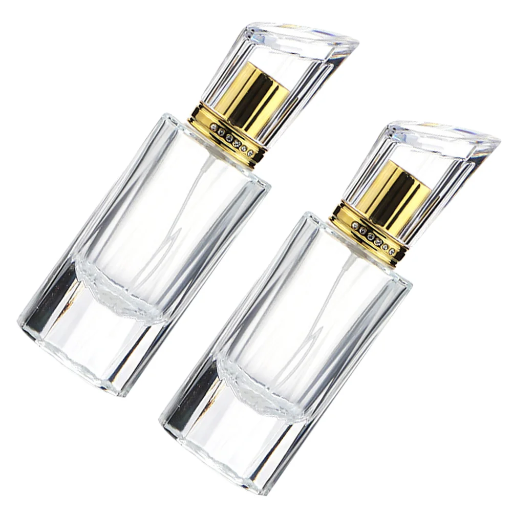 

2pcs Perfume Bottle Glass Perfume Spray Bottle Refillable Glass Bottle 50ml