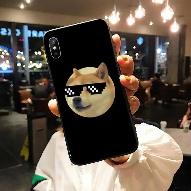 

Dogecoin Doge cute animal Phone Case for iPhone 11 12 pro XS MAX 8 7 6 6S Plus X 5S SE 2020 XR