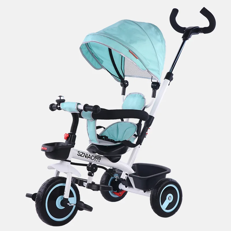 Children's Tricycle 1-3 Years Old Tricycle Baby Stroller with Awning Baby Stoller