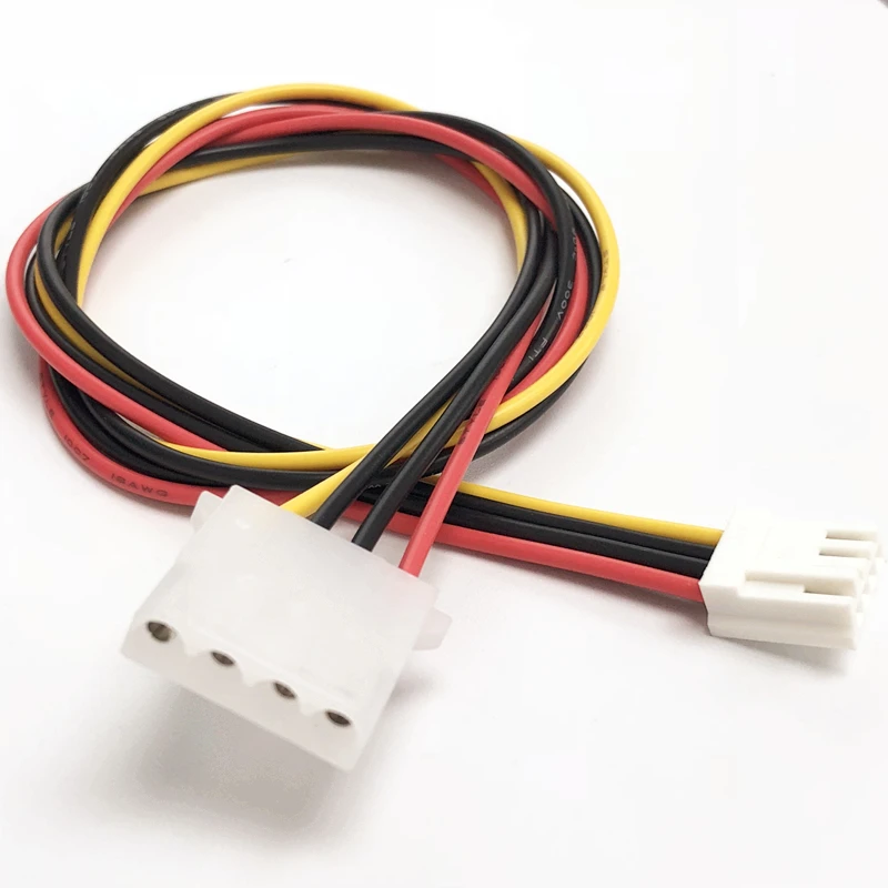 Кабель питания 18AWG 4Pin Molex IDE Female To Small 2 54 мм адаптер для гибких дисков шнур ПК 20/50 см -
