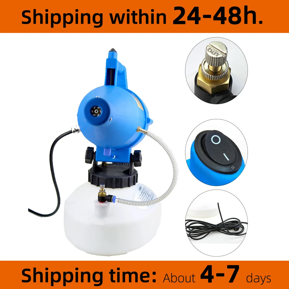 

AC 220V 1200W 4.5L Интеллектуальный Электрический ULV Fogger портативный распылитель Дезинфекция машина инсектицид распылитель борьба с лекарствами