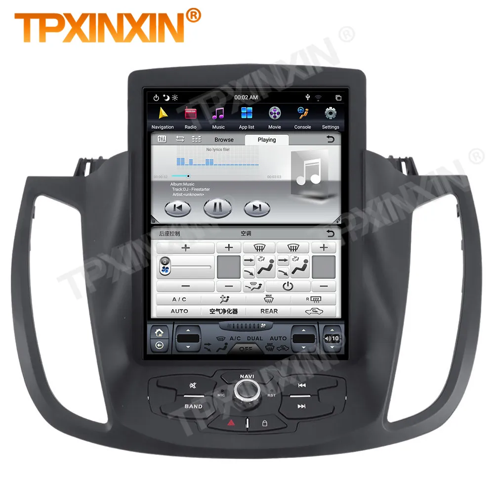 Verkaufen Carplay 2 Din Android 9 Tesla Multimedia Stereo Für Ford Kuga 2013 2014 2015 2016 2017 GPS Navi IPS Viedo Audio-Player Kopf Einheit