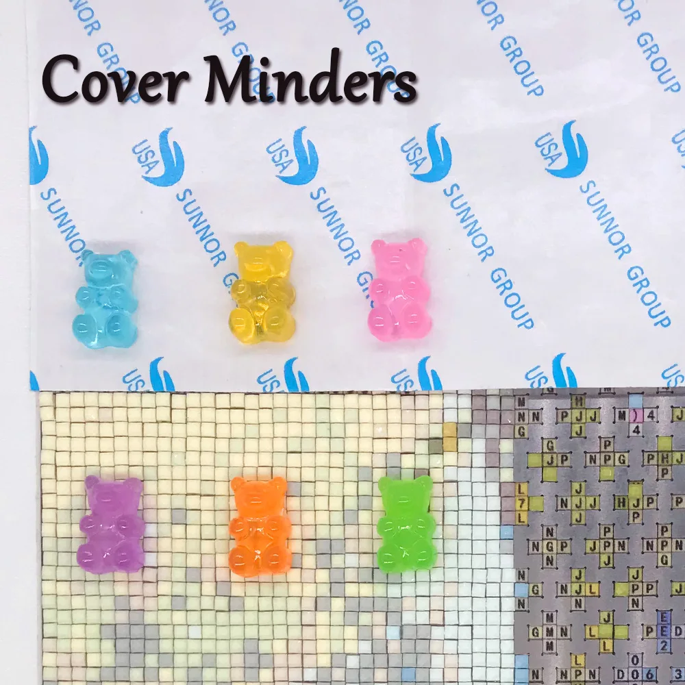 Алмазная живопись клейкий Мишка Майнер с магнитом DIY со стразами аксессуары