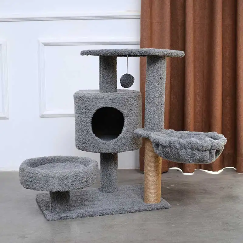 Кошачья скалолазающая рама из сизаля деревянное гнездо для кошки дерево один кот скребок доска кошка игрушка кошка платформа маленькая кошка царапина колонна полка для кошки