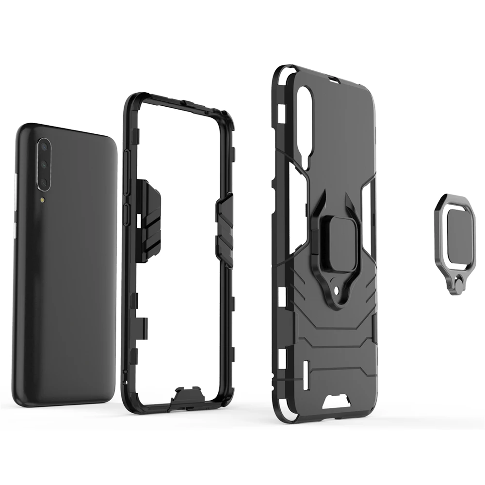 

UFlaxe Hard Case for Xiaomi Mi A1 A2 A3 Lite Car Mount Magnetic Bracket Ring Stand Shockproof Cover ZG