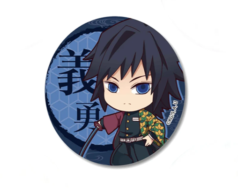 5 шт. круглые комиксы Япония демон Slayer: Kimetsu no Yaiba коллекционные булавки коллекция