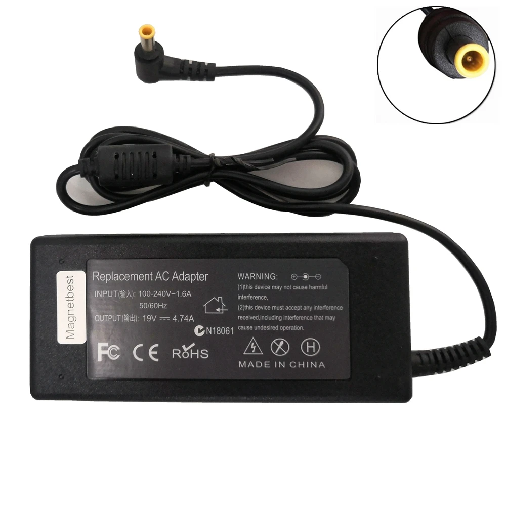 19V 4.74A 5 5*3 0 мм 90W AC адаптер Зарядное устройство для sumsung R522 R530 R580 R560 R518 R410 R429 R439 F50