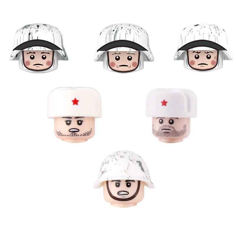 WW2 военный зимний армейский солдат аксессуары строительные блоки немецкий