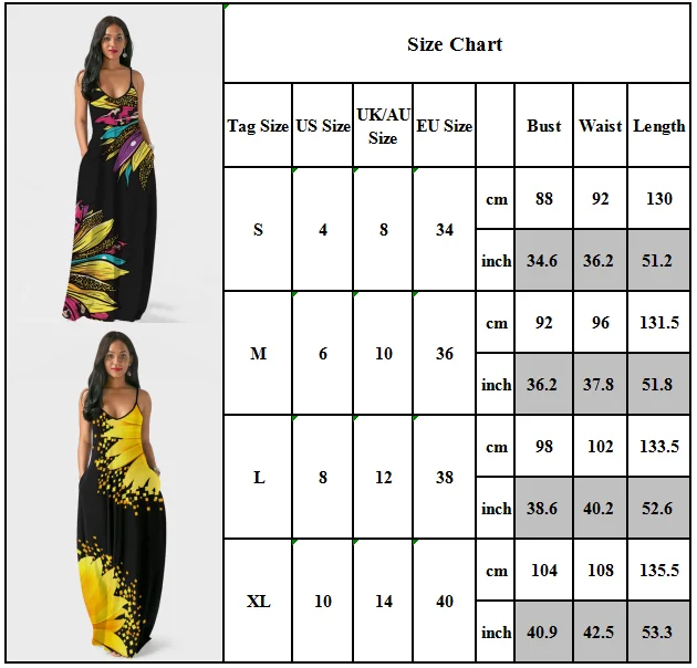 

Large Size Dress for Women Strappy Dresses Sun Flower Sleeveless Maxi Long Vestidos Summer Holiday Floral Printed Dresses