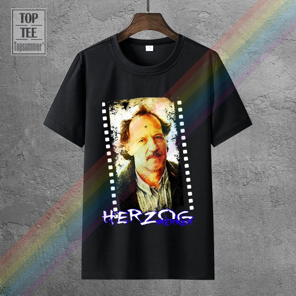 

Werner Herzog Tee-Shirt Gothic Funny T Shirt Horror Oversized Tops Black T Shirts Skull Retro Tshirts