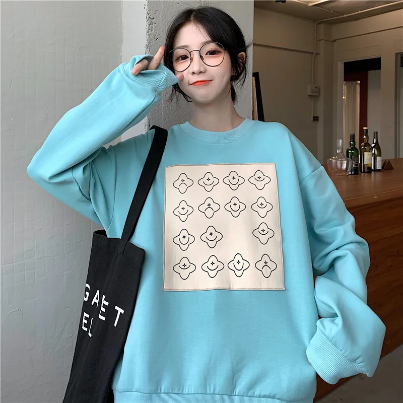 Шикарный свитер в гонконгском стиле женский свободный утепленный пуловер с