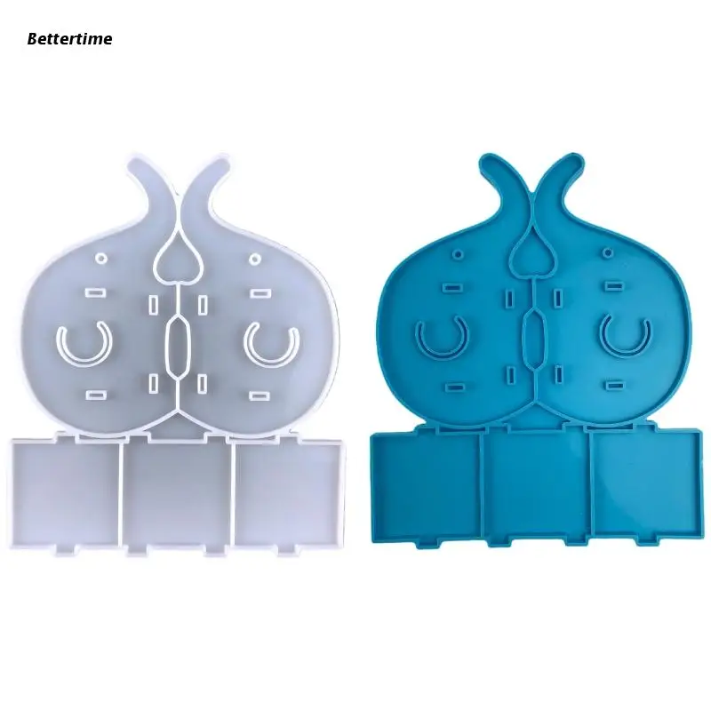 

B36D Elephant Pen Holder Mould Mobile Phone Holder Stand Resin Mold for DIY Crafts