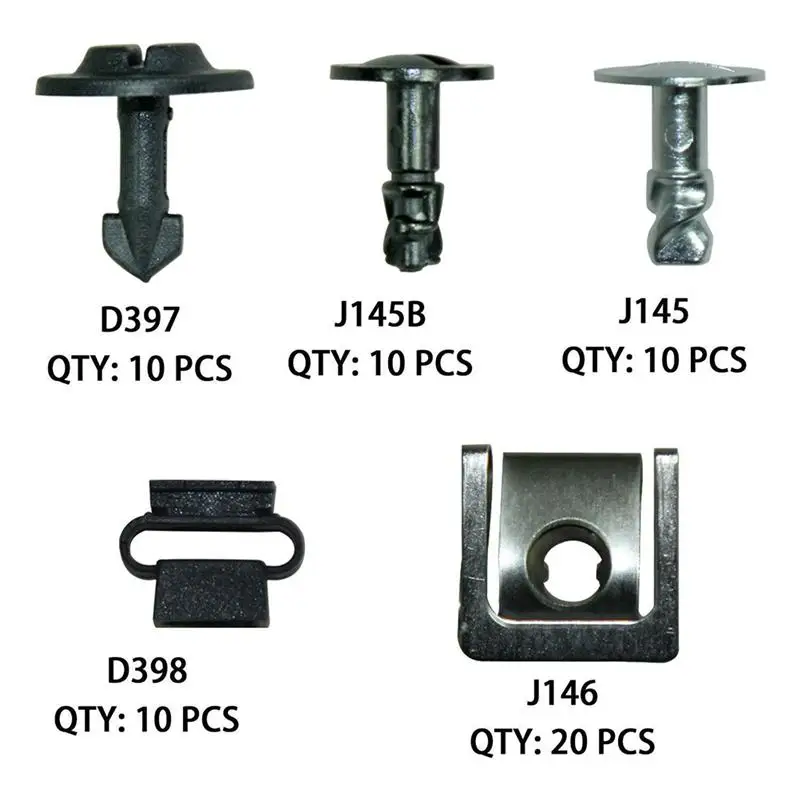 60pcs Mixed Size Car Body Speed Nut Trim Clips Door Panel Fender Splash Shield Engine Cover Dowel Pins | Автомобили и мотоциклы