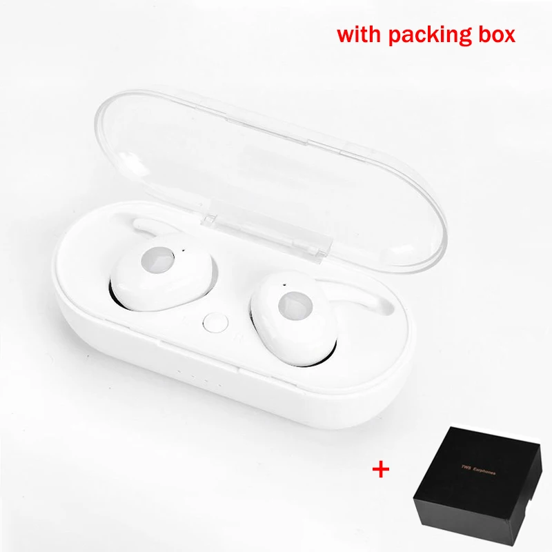 with packing box 1350 Bluetooth 5,0 наушники спортивные наушники с крючками TWS Super Bass Ture беспроводные наушники для мобильного телефона Быстрая - Цвет: with packing box
