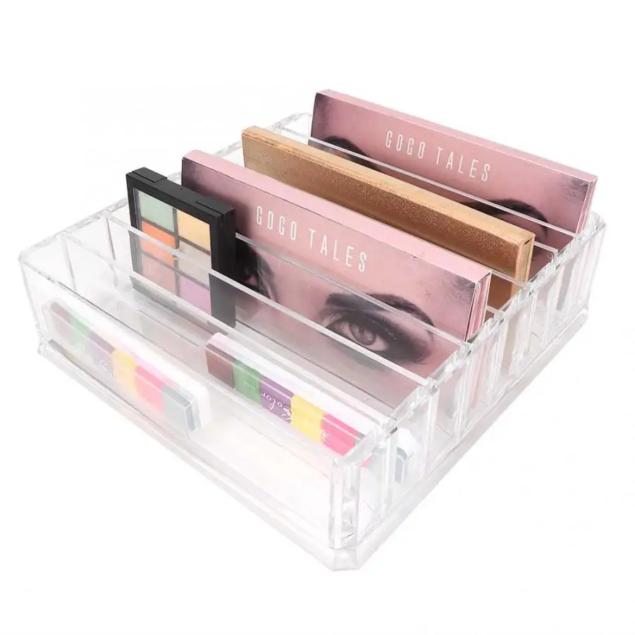 Акриловая Многофункциональная подставка для кистей макияжа прозрачная