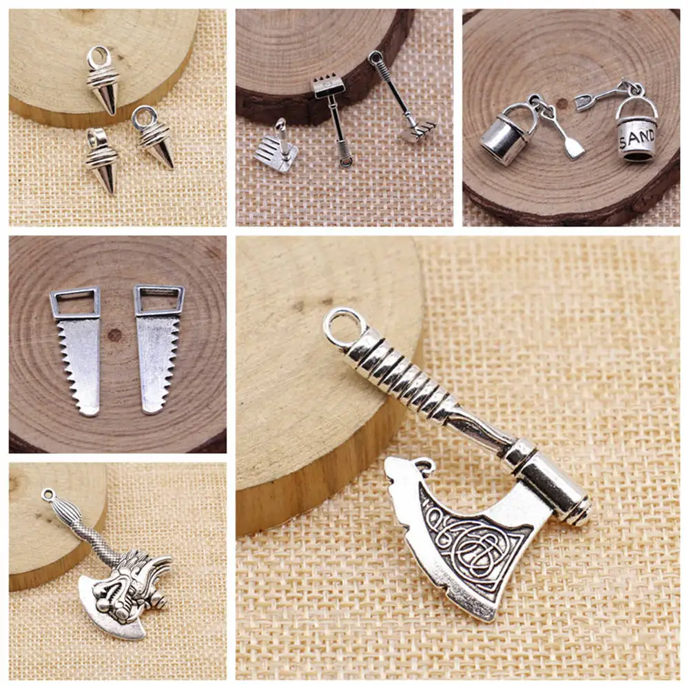 

Charms For Jewelry Making Kit Pendant Diy Jewelry Accessories Axe etc. Charms