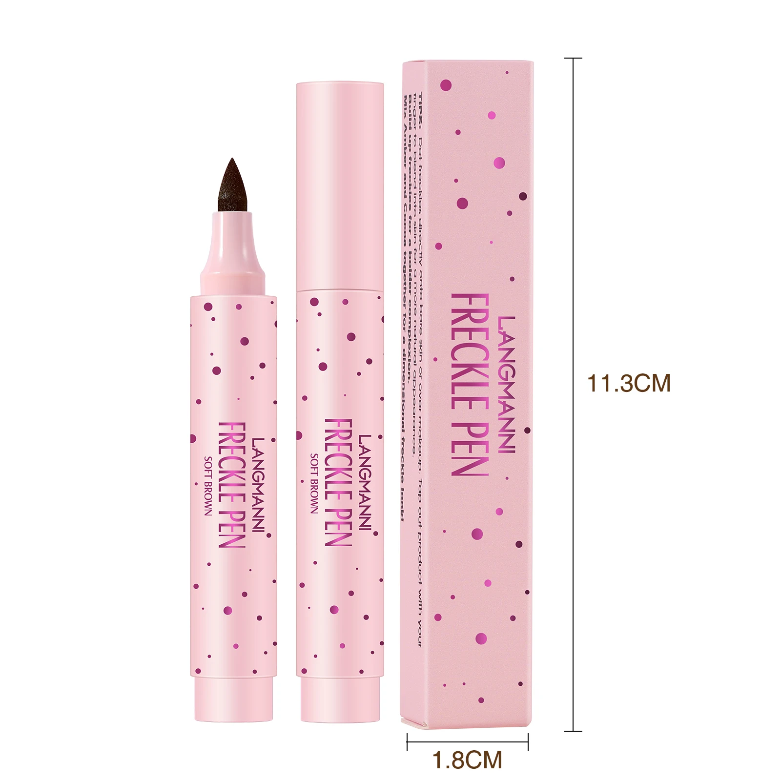 

Freckle Pen Makeup,Natural Lifelike Fake Freckles Magic Freckle Color Pen,Soft Waterproof Long-Lasting Pen