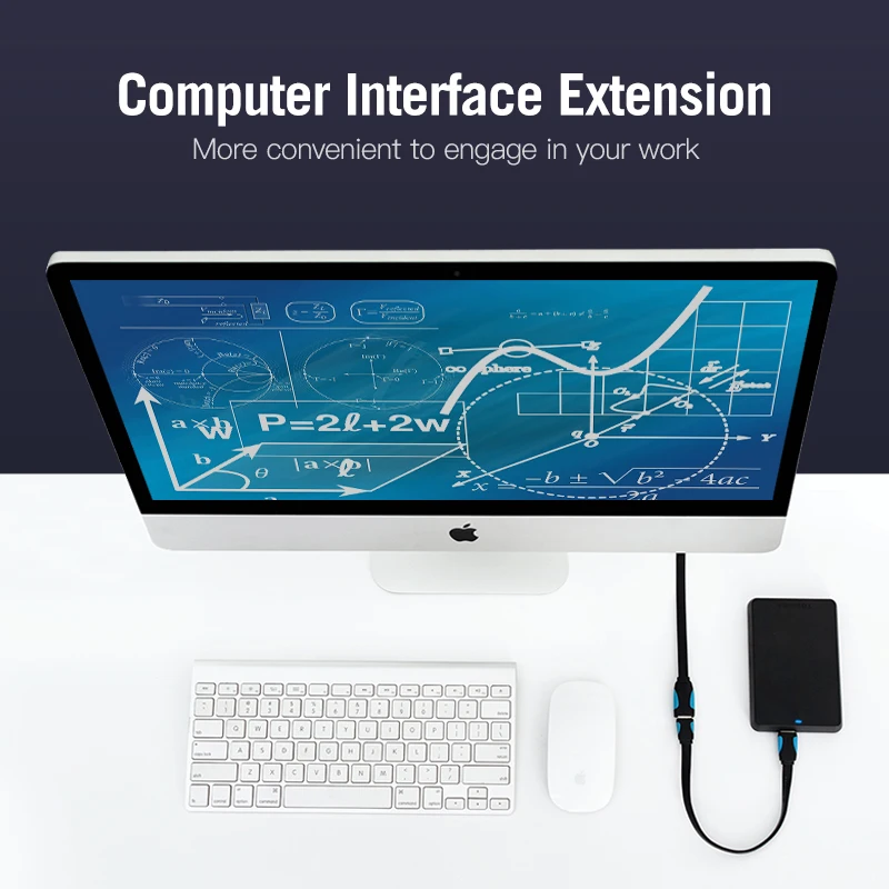 Кабель-удлинитель Vention USB 3.0 (штекер)/USB (гнездо) для ноутбука компьютера Smart TV PS4 Xbox