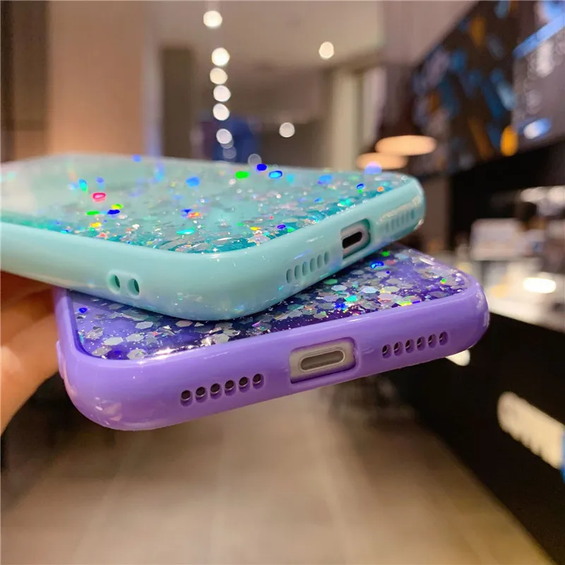 Гладкий блестящий чехол для телефона iPhone 11 iphone 13 12 Pro max 6 6s 7 plus 8 pro X XS Max XR из ТПУ |