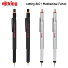 Металлический механический карандаш Rotring 800 +, 0,50,7 мм, черныйсеребристый Многофункциональный конденсаторный стилус, 1 шт.