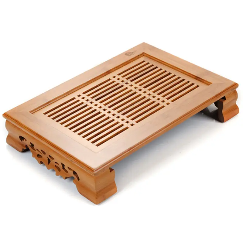 

[GRANDNESS] Elegant Rhyme Gongfu Tea Tray * Bamboo Gongfu Tea Table Serving Tray 14" X 10.3"