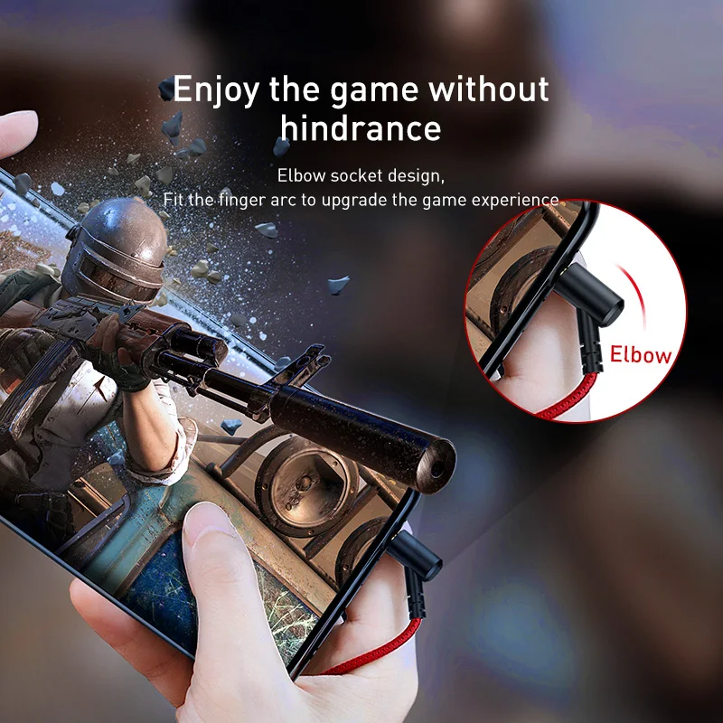 Baseus Игровые наушники вкладыши 3 5 мм Typc C Проводная гарнитура для PUBG геймеров