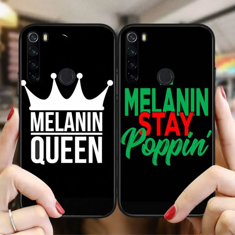 

Afro Melanin Poppin Queen Phone Case For Xiaomi Redmi Note8T 10 9 Pro K30 Redmi8 9 9A 6 7 8 5Plus