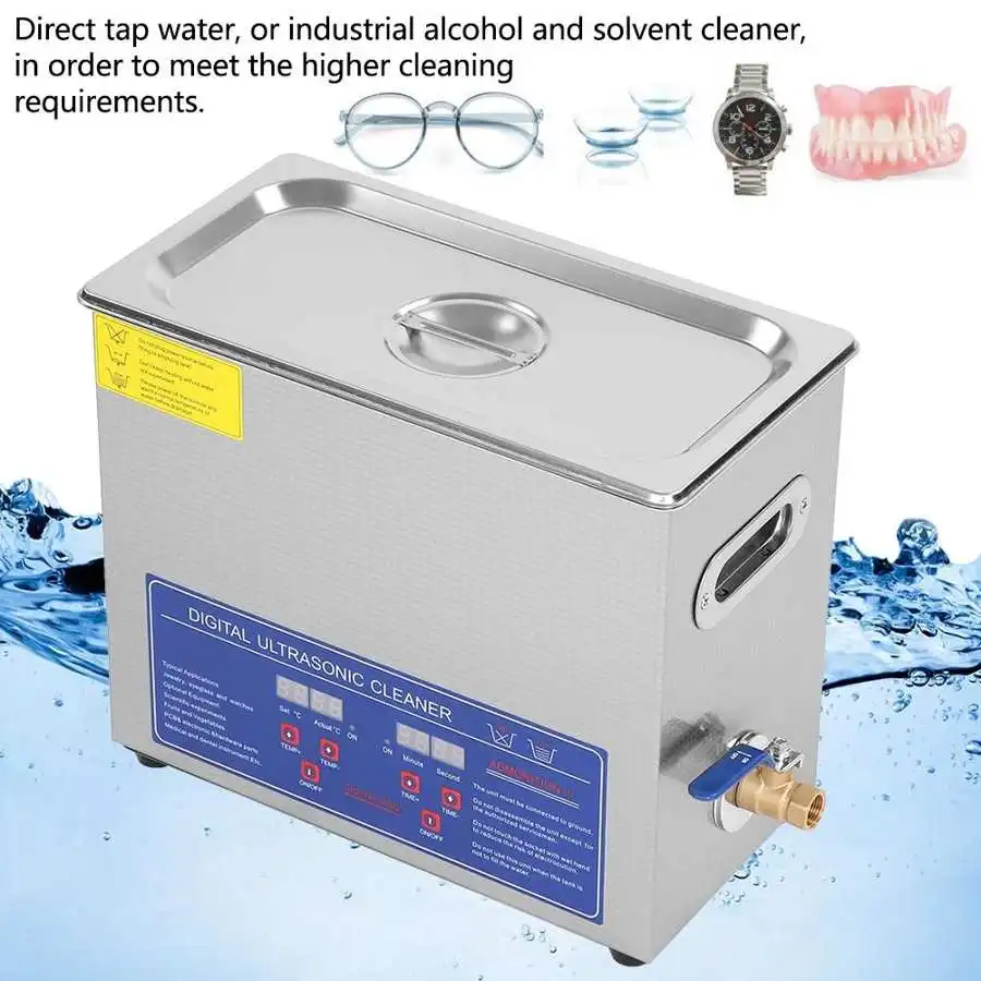 6L 180 Вт Цифровой Ультразвуковой очиститель Нагреватель с таймером