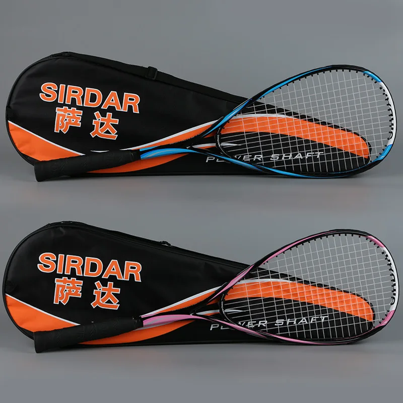 

Squash Racket Full Carbon Fiber Ultra-light Starter Suit Professional Training Full Set Of Accessories Men Women With Bag -40