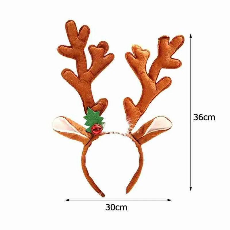 

Fashion Christmas Big Elk Antler Headbands For Women Cute Kids Headwear Christmas Happy New Year Party Decoration Accessories