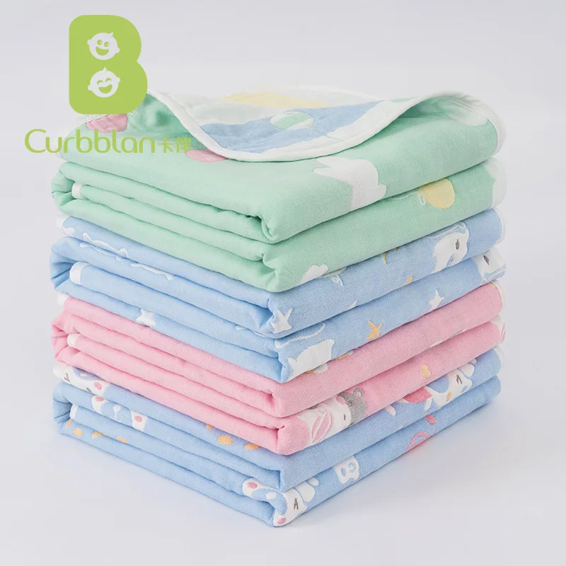 

Curbblan Cotton Bath Towel Cute Cartoon Gauze Bathrobe Shower Soft Bath Towels Kids Adults For Home Textiles Bathroom 110x110cm