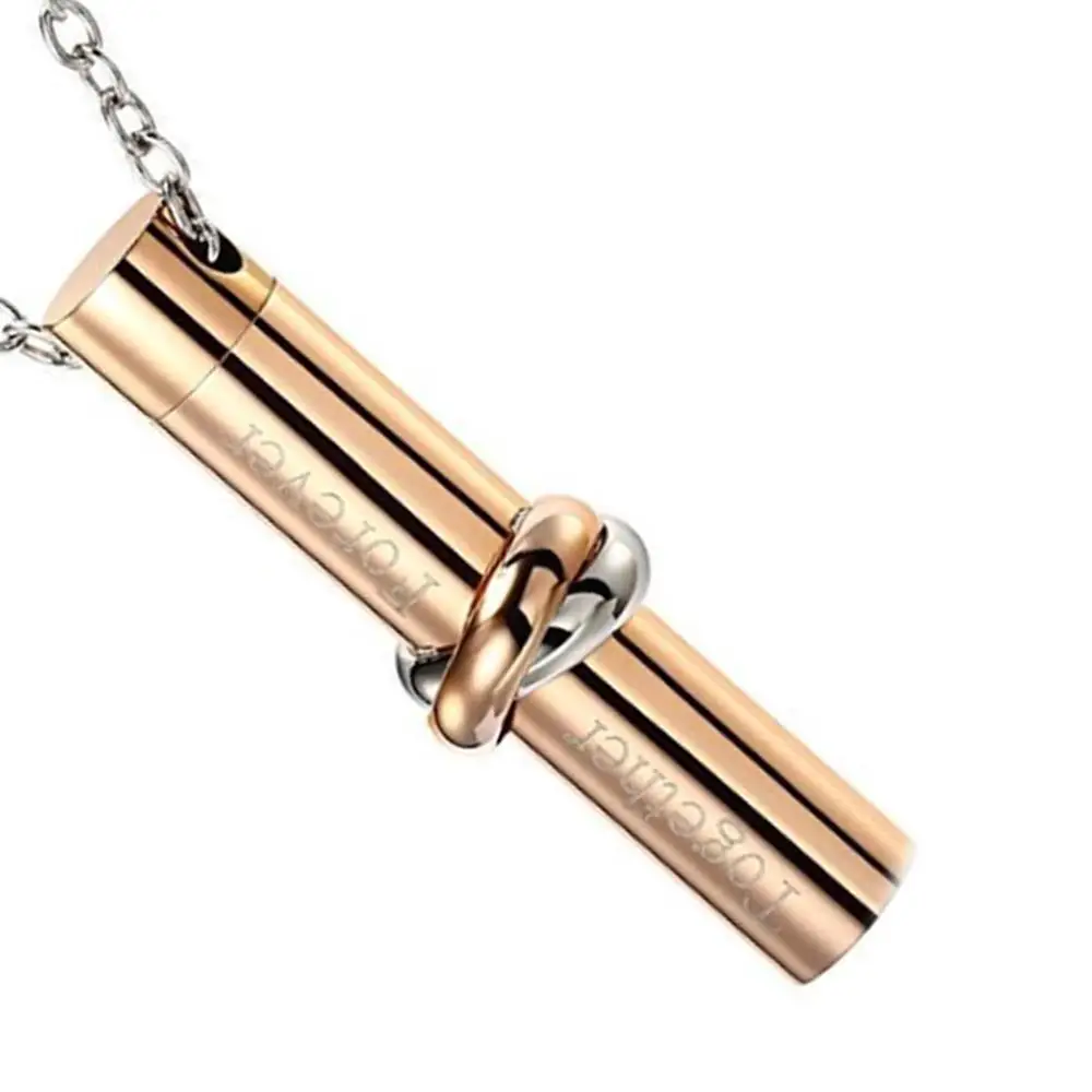 Женский Мужской урн ожерелья для пепла из нержавеющей стали Бесконечность