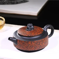 yixing upscale tea pot purple clay filter teapots raw ore beauty kettle handmade tea set tie guanyin teaware customized 250ml