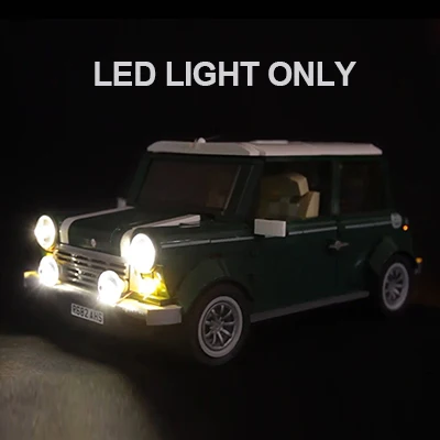 light only Создатель 21001 Volkswagen T1 ван кемпер 10220 10242 мини купер 21002 21003 жук 10252 10258 лондонский автобус 21045 строительные блоки - Цвет: light only